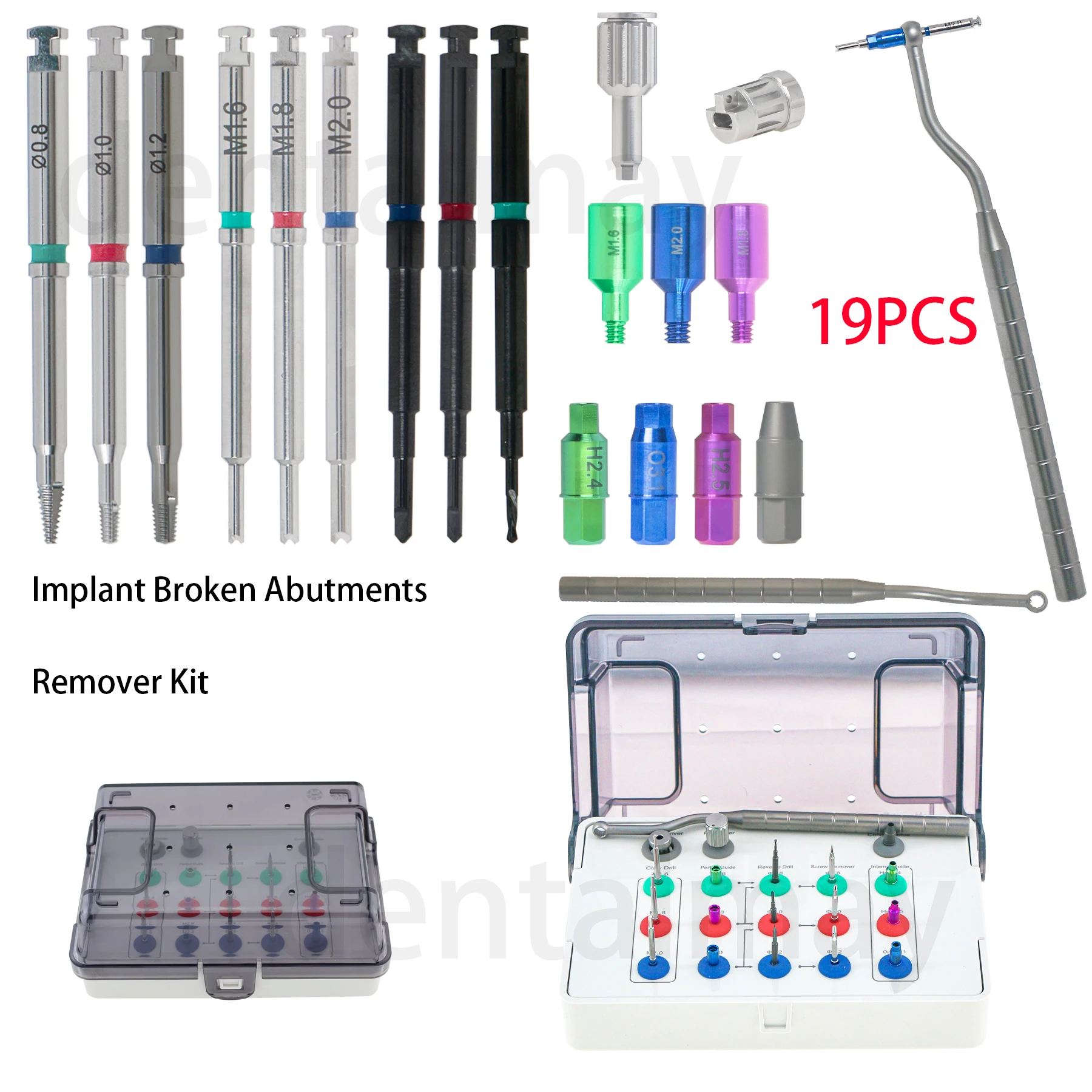 Universal New Implant Broken Screw Remover Kit With Drill Reverse Claw NeoBiotech SR