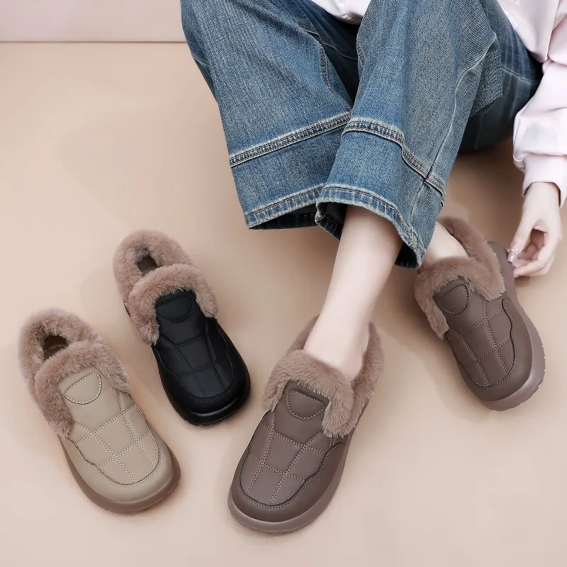 

Hot Selling Women Cotton Shoes, Winter Womens Short Boot Cold Resistant and Warm Cotton Boots, Versatile Womens Boots Snow Boot