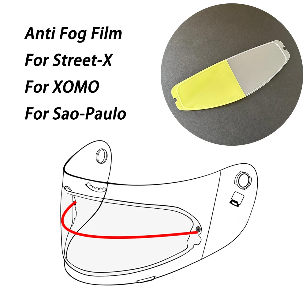 

Visor Film Anti Fog Fit For BMW Street-X Sao-Paulo XOMO Helmet Anti Fog Film