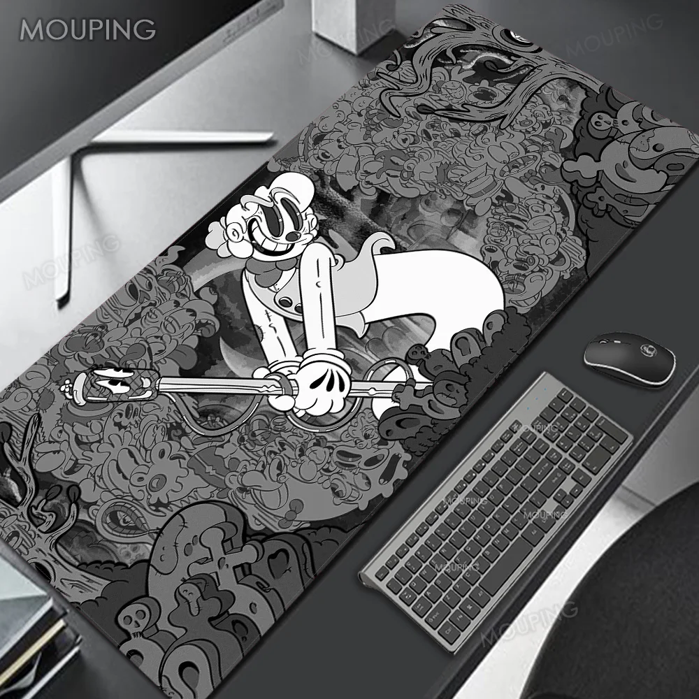 

Art Grey Mouse Pad Xxl Offices Laptop Deskmat Japan Mousepad Anime Carpet Keyboard Playmat Desk Gaming Accessories Free Shipping