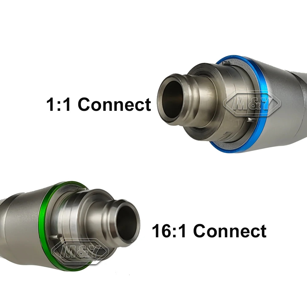 Dental 1:1 16:1 Reduction Endo Super Mini Contra Angle Handpiece Head Push Button for Cordless Reciprocating Electric Endo Motor