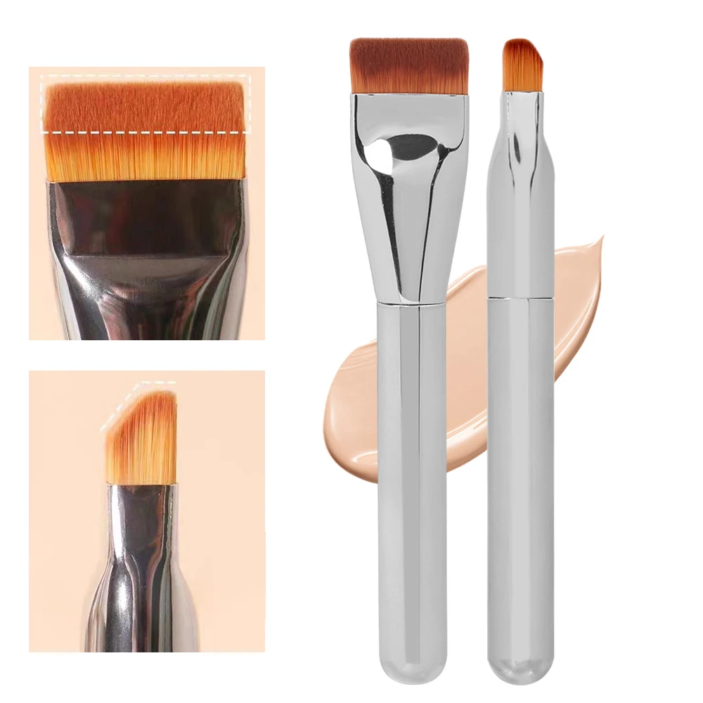 Upgrade Makeup Brush Cube Slope Thickened Bristles Foundation Brush Portable Facial Mask Concealer Brushes Beauty Women Tools