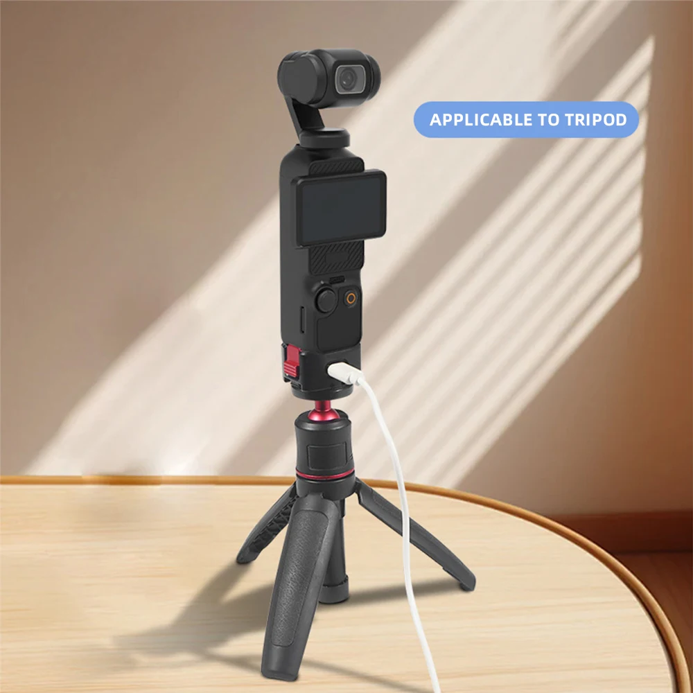 2025 جيب 3 قاعدة شحن الكاميرا مع 1/4 أري تحديد المواقع ثقب ل DJI Osmo جيب 3 جبل طقم ثلاثي القوائم صغير ملحقات الكاميرا