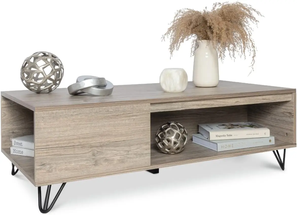 

Modern Farmhouse Coffee Table with Grey