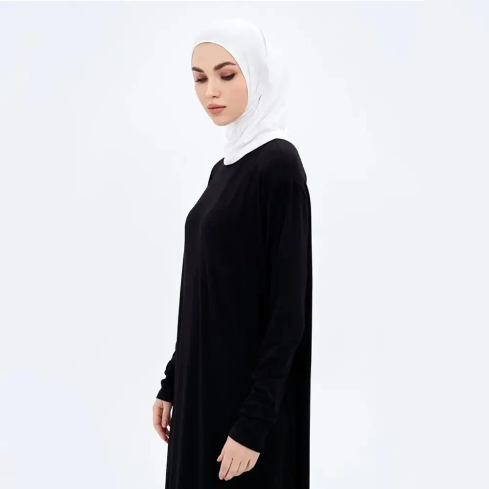 Islamitische Ijs Zijde Hijab Abaya Hijab Voor Vrouw Elasticiteit Sjaal Moslim Jurk Vrouwen Tulbanden Tulband Instant Head Omslagdoek