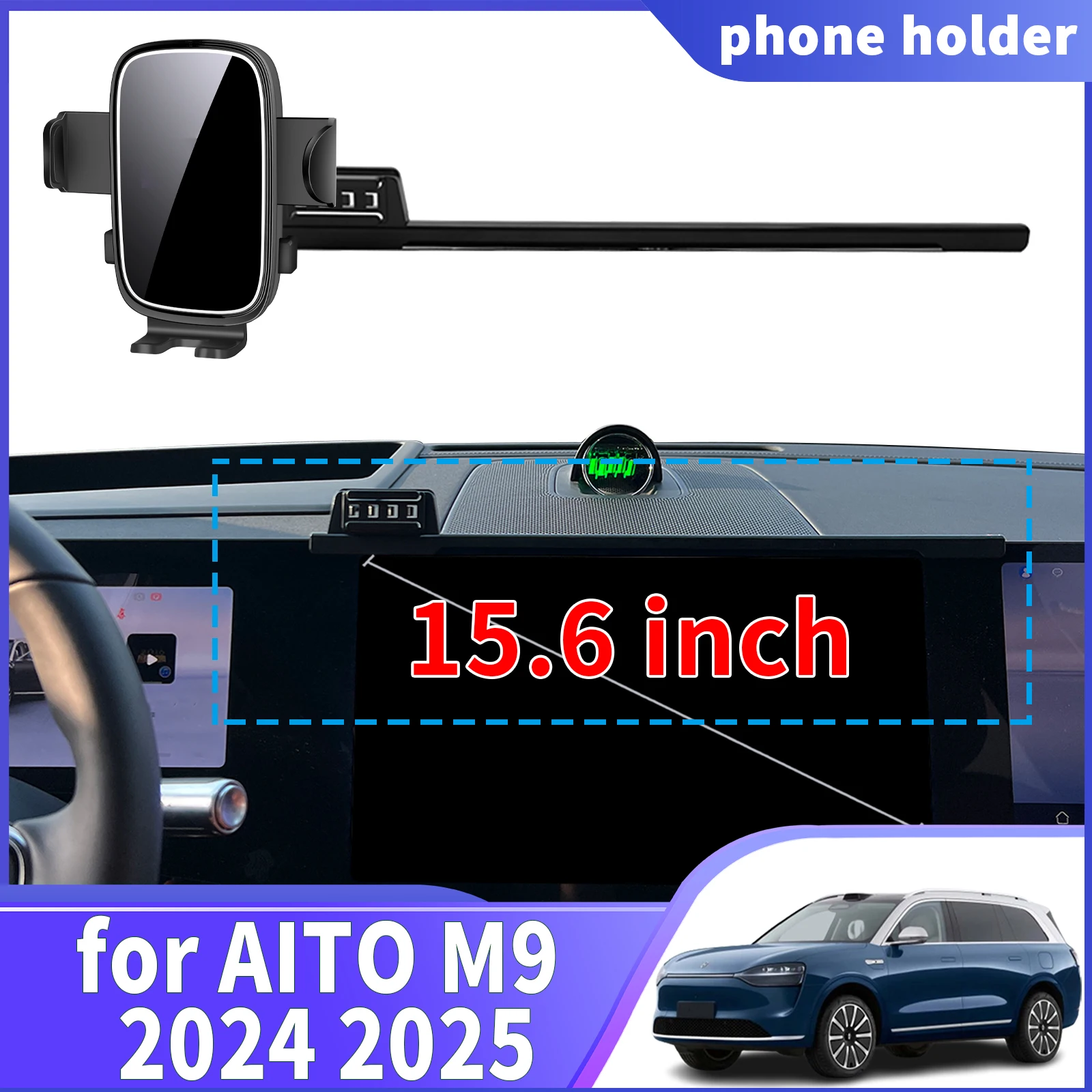 

fit for AITO M9 2024 2025​​ Navigation Phone Holder Mount Customized Car accessoires
