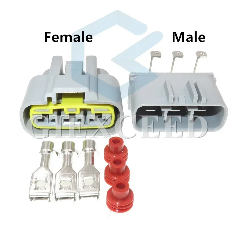 3 Pin AC Assembly Automotive QLW-A-3F-B QLW-A-3F-GR Electrical Connector Electrical PCB Socket For Cars