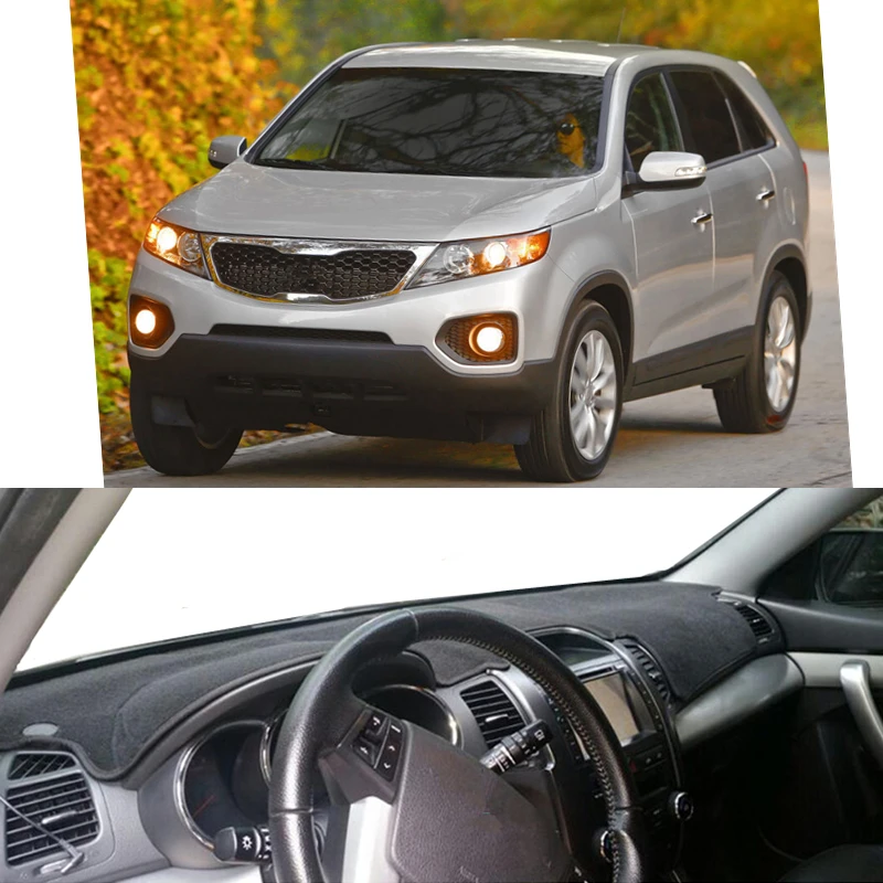 Car Dashboard Cover Mat Pad Dashmat Sunshade Protector Carpet For Kia Sorento 2009 2010 2011 2012 2013 2014 Interior Accessories