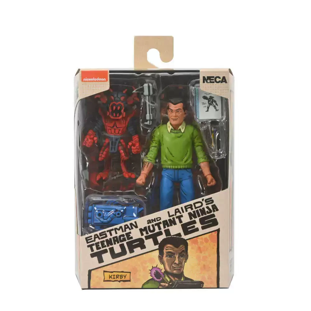 Op voorraad: NECA 54350 TMNT Mirage Comics Kirby, 18 cm groot, actiefiguur, Teenage Mutant Ninja Turtles, verzamelobject.