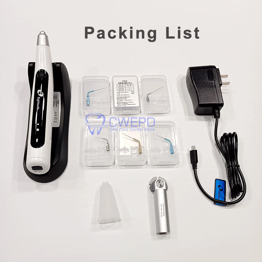 Dental Endo Ultrasonic Activator Eighteeth Ultra X  Endo Irrigator Tooth Irrigation Instrument with 6 Tips Dentistry Tool