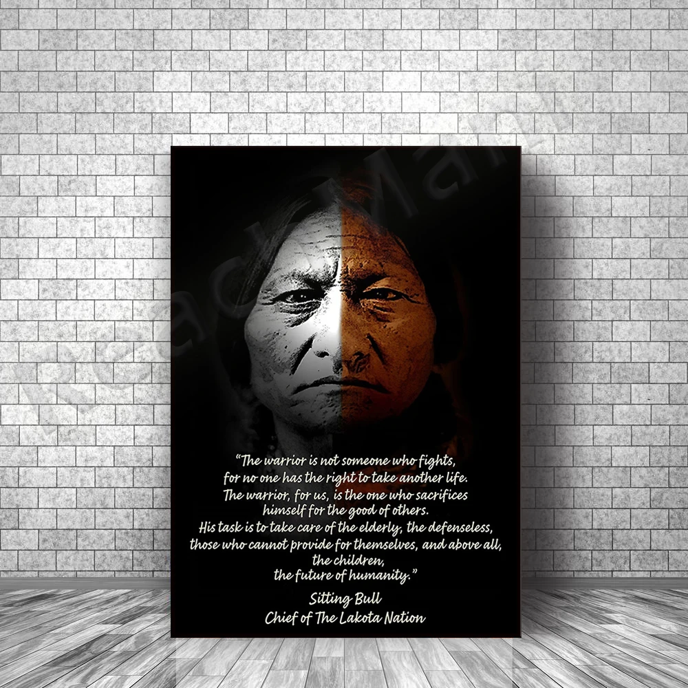 Native American Lineage Poster Lakota Chiefs Poster Home Living Decor Poster Canvas Print