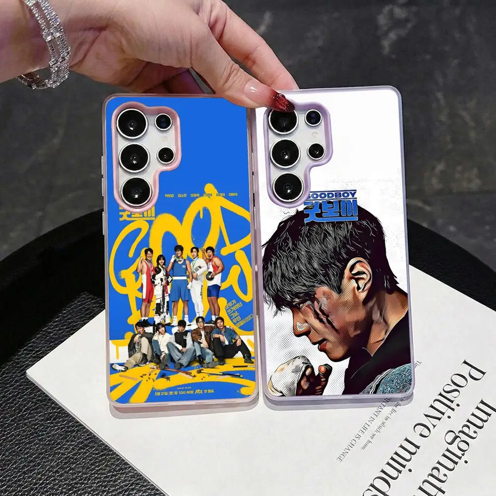 Korean dramas good boy Phone Case 2-in-1 Detachable Clear Case for Samsung S26-S22 Multi-Color Card Holder Soft TPU