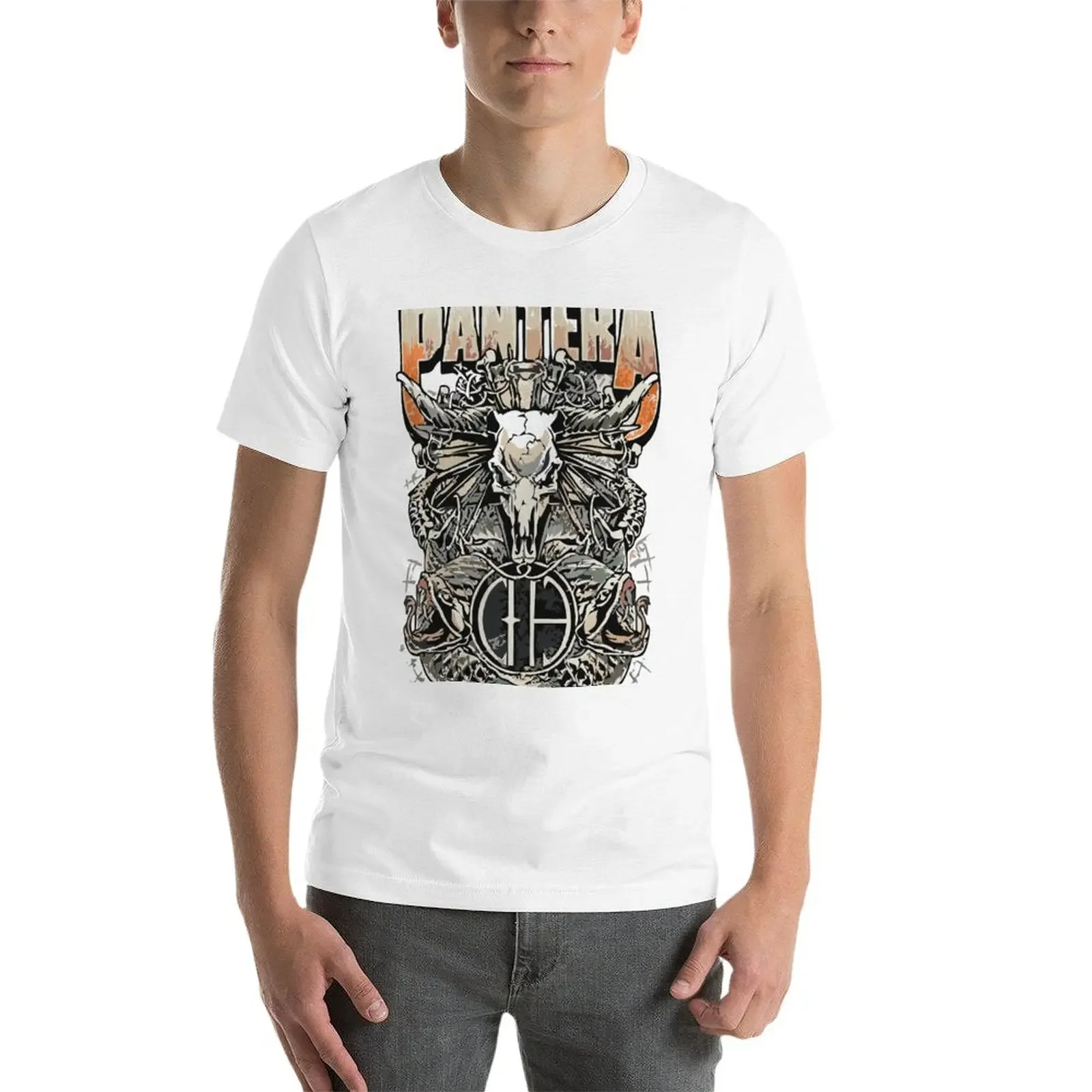 New rock band pantera T-Shirt kawaii clothes graphic t shirts Short sleeve tee man clothes mens t shirt graphic image 3