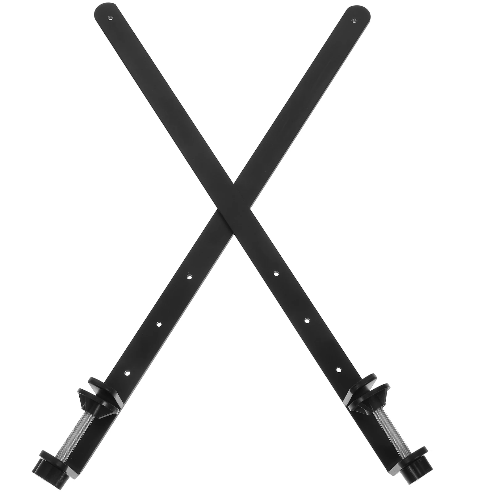 

2 Pcs Desktop Stand Height Adjustable Black Shelf Bracket Foldable Wall Mount Phone Holder Sturdy Reliable Easy Assembly Tool
