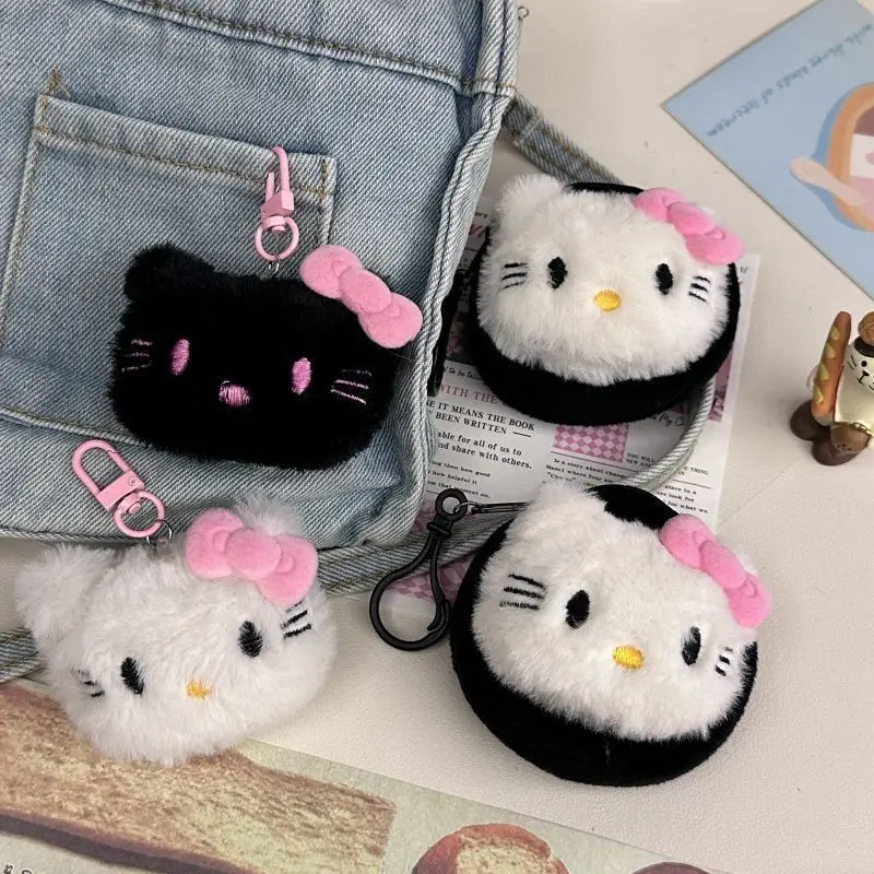 Precioso y creativo colgante de Hello Kitty Kawaii Sanrio, llavero con mochila de dibujos animados, accesorios de decoración para coche, regalo de Navidad