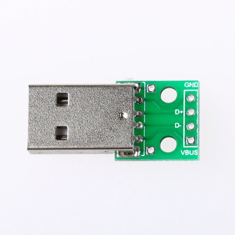 USB 2.54mm In-line 4P The Adapter Male To 4DIP To In-line Adapter Board Dip Board Has Been Soldered Mobile Phone Power Supply