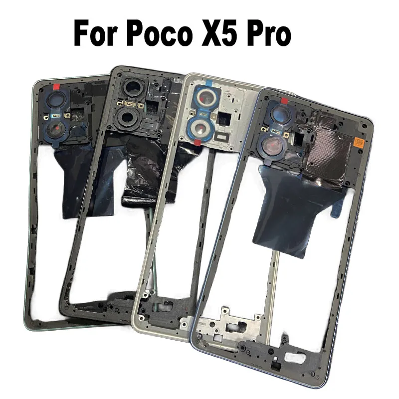 For Xiaomi Poco X5 Pro 5G Middle Frame LCD Front Frame Housing Bezel Plate Replacement