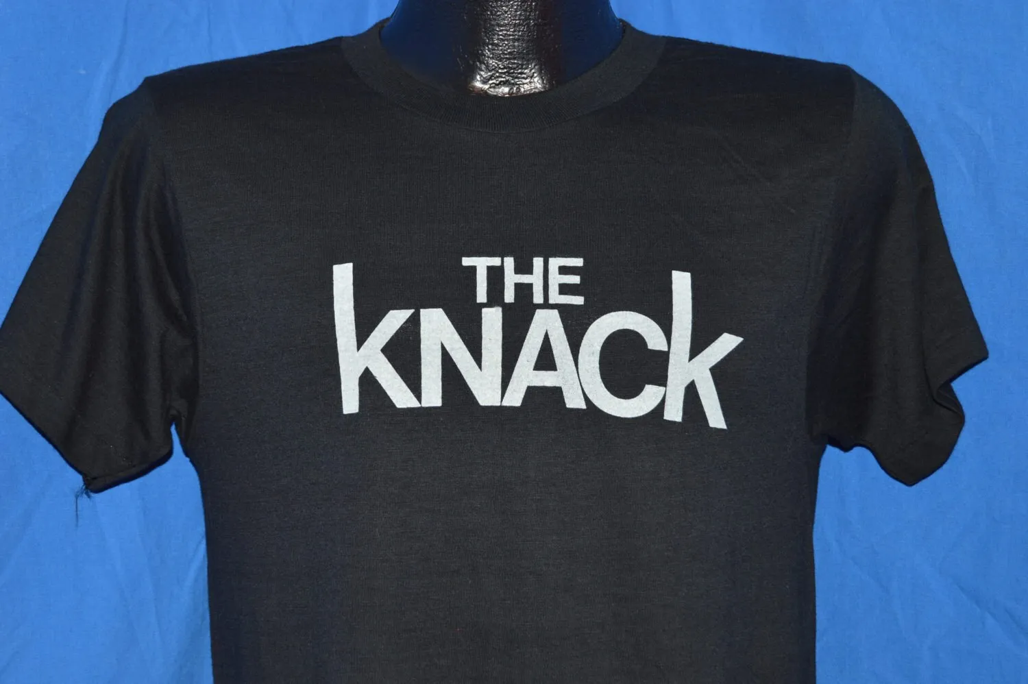 Camiseta de la banda Vintage negra The Knack Rock N Roll My Sharona de los años 70 pequeña