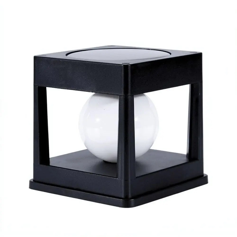 Outdoor Solar LED Pillar Light Waterproof Garden Post Lamp For Yard Lawn Pathway Villa Exterior Wall Decorative Lighting Fixture