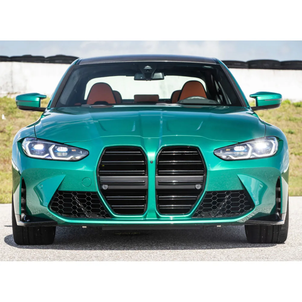 

VACOMUL Front Bumper Grill Mesh Grille Frame Cover for BMW 3 4Series M3 G80 M4 G82 G83 2020+ ABS Black Front Grill Car styling