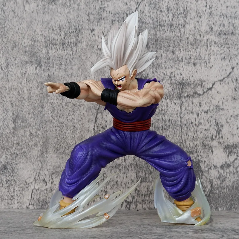 22cm Dragon Ball Figure Gohan Anime Figurine Son Gohan Action Figure Magic Guan Light Kill Cannon Collection Model Doll Toy Gift