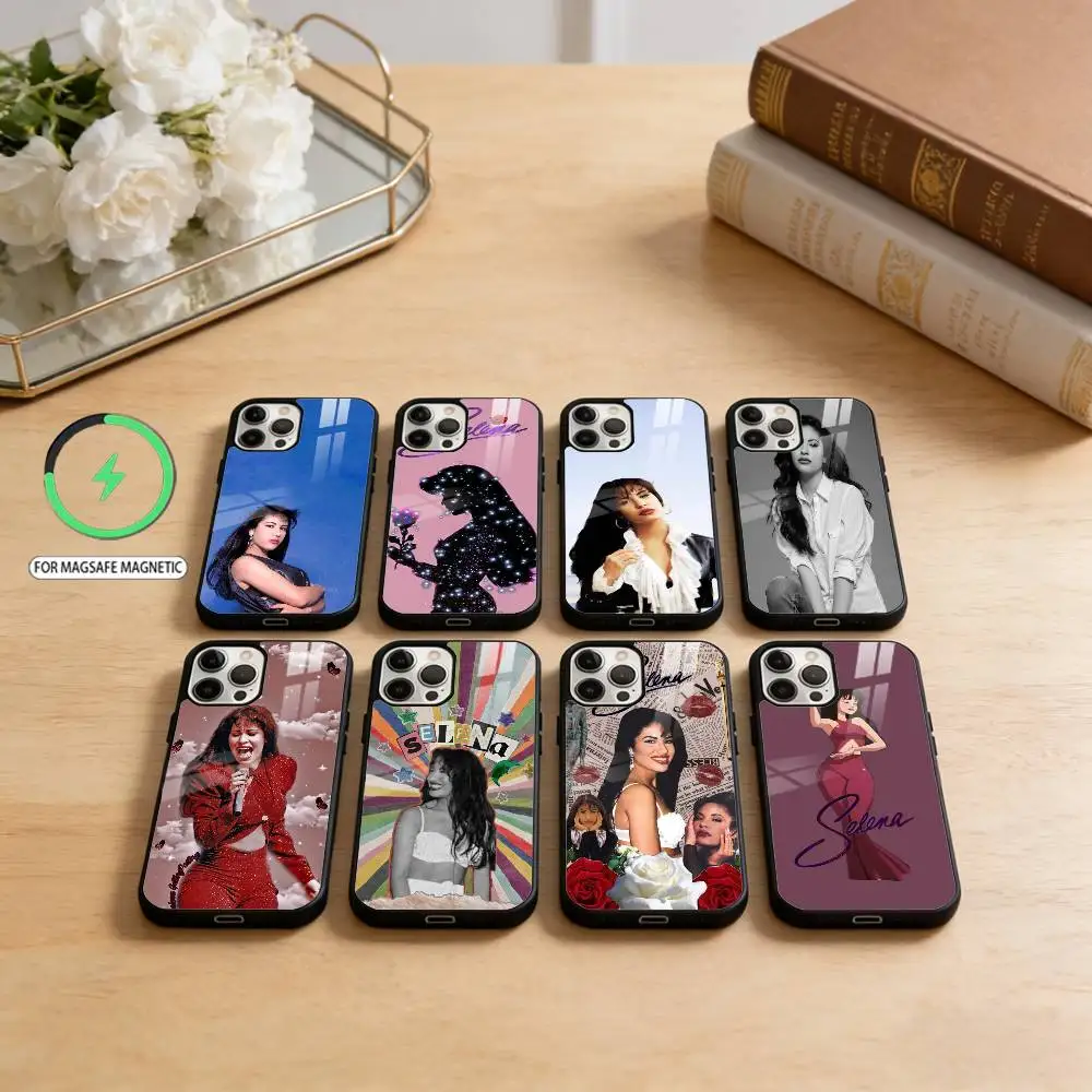 

Beauty Selena Q-Quintanilla Singer Phone Case For iPhone17,16,15,14,13,12,11 Plus,Pro Max Magnetic For Magsafe Wireless Charging