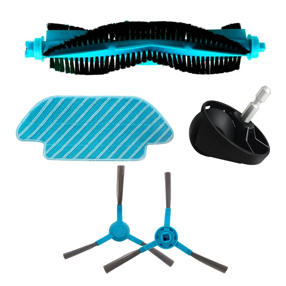 Para cocotec conga 4090 5090 6090 acessórios peças de reposição aspirador kit escova lateral mop pano roda azul