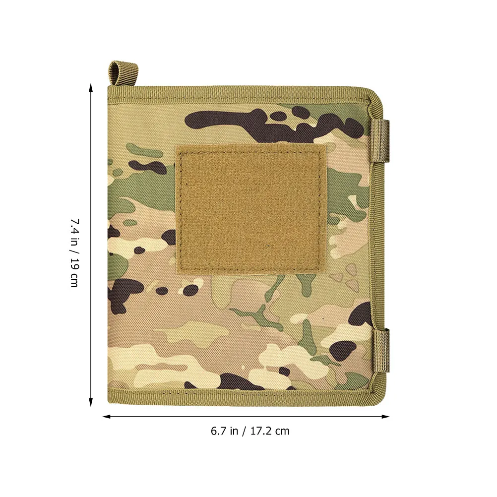Waterproof Camo Map Binder Compact Lightweight Map Folder Organizer for Maps Notepads Pens Outdoor Navigation