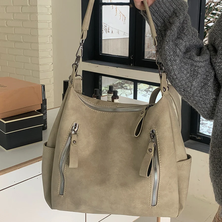 

Винтажная сумка через плечо для женщин, дизайнерская кожаная женская боковая сумка, ретро сумка на плечо, повседневная женская сумка-тоут большой вместимости Bolsa