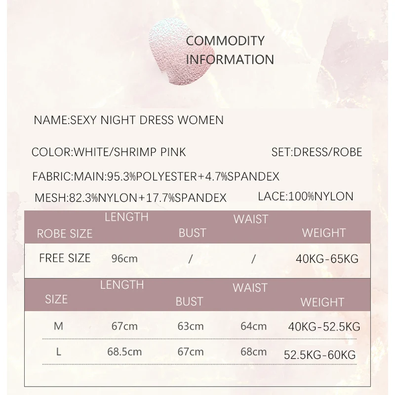 REBEYULI Brand Robe Gown Set Women Sexy Mesh Lace Heart Backless Summer Dress Witn Chest Pad Comfortable Solid Satin Robe Women