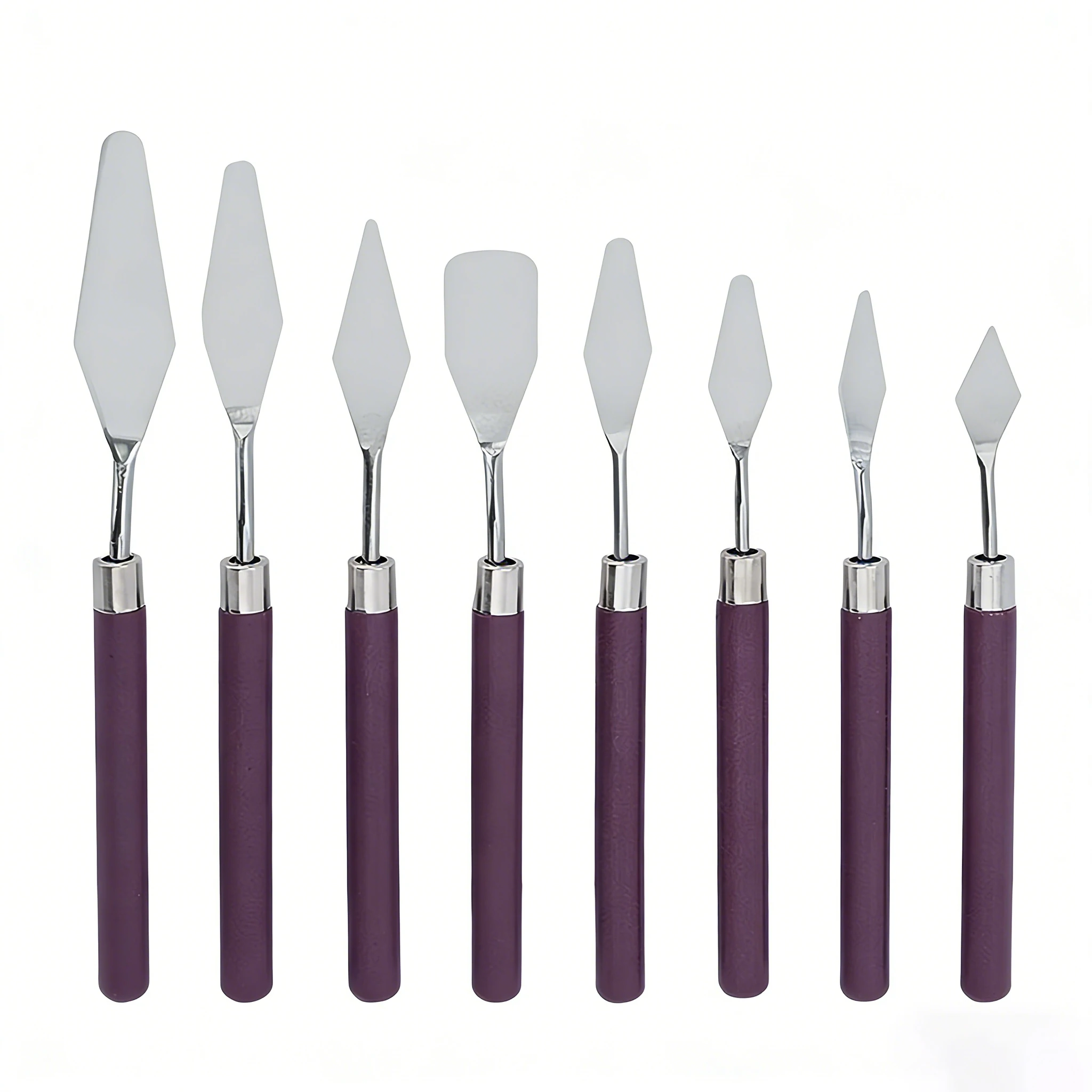 Набор из 7 штук: Ножи для масляной живописи из нержавеющей стали, шпатели для художников, палитровые ножи, скребки для смешивания, художественные инструменты