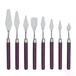 7Pcs/Set Stainless Steel Oil Painting Knives Artist Crafts Spatula Palette Knife Mixing Scraper Art Tools