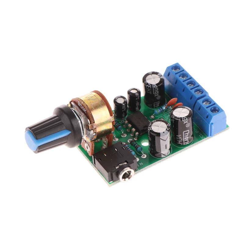 Lightweight TDA2822M, Stereo Audio Amplifier 2.0; Dual AMP Channel, AUX Inclusion, Portable Radio Amplifier