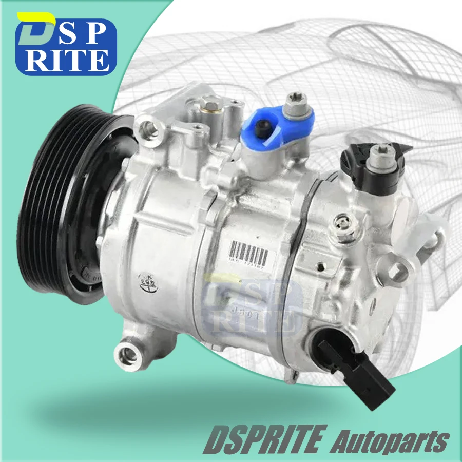 6SEU14C AC Compressor 447150-5356 For AUDI A4 A5 A6 Q5 Q7 PORSCHE MACAN 8T0260805E 8T0260805N 437100-8010 4371008010 4M0820803