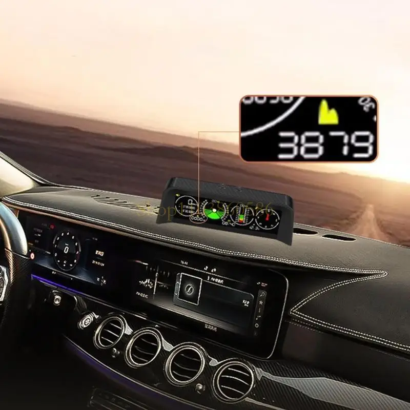 

242A Digital Inclinometer Alarm GPS Speed Slope Meter Vehicle Tilt