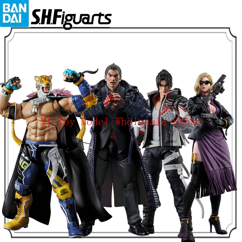 الصندوق الأصلي بانداي SHF TEKKEN 8 غضب الوحش الملك الشكل الانتهاء أطقم منمذجة أنيمي لعبة الحركة الكاملة هدايا للأطفال في صدمة