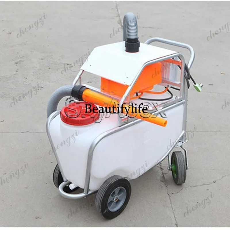 

81 Portable Trolley Plug In Electric Mist Sprayer 75L Large Capacity High Pressure Disinfection Machine For Livestock Farm Breed