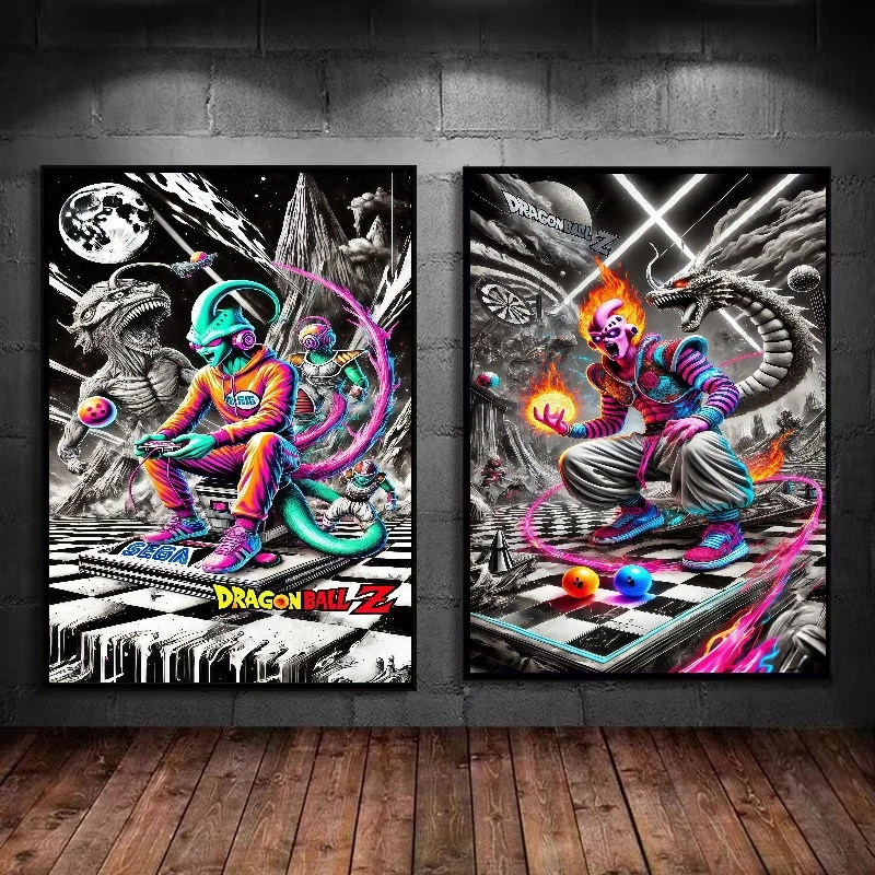 

Canvas Print Classic Home Decor Kakarotto Dragon Ball Art Work Picture Modern Printed Anime Modular Poster for Living Room Wall