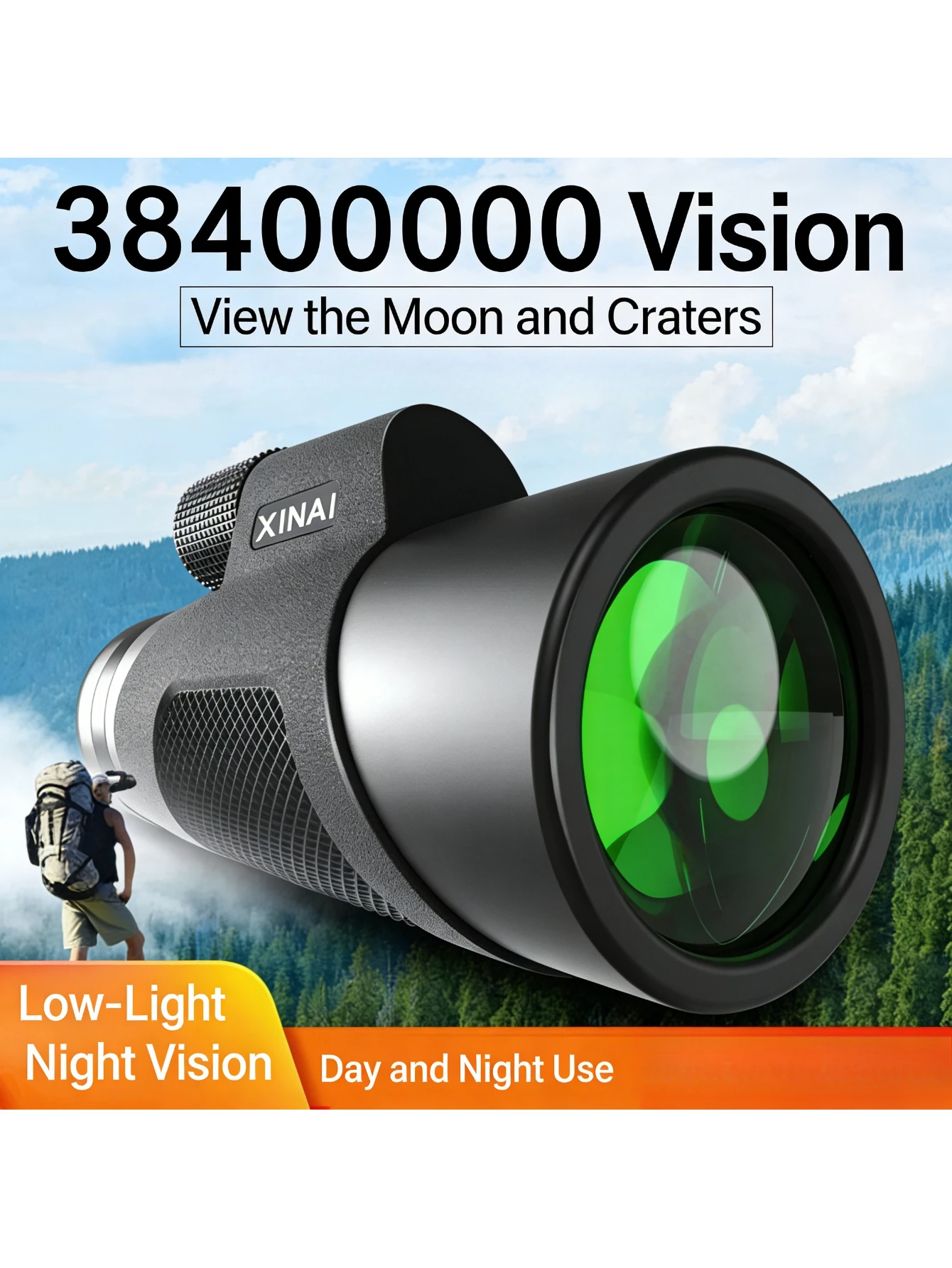 

Монокулярный телескоп высокой четкости 16X52 | Совместимость с ночным видением и смартфонами при слабом освещении