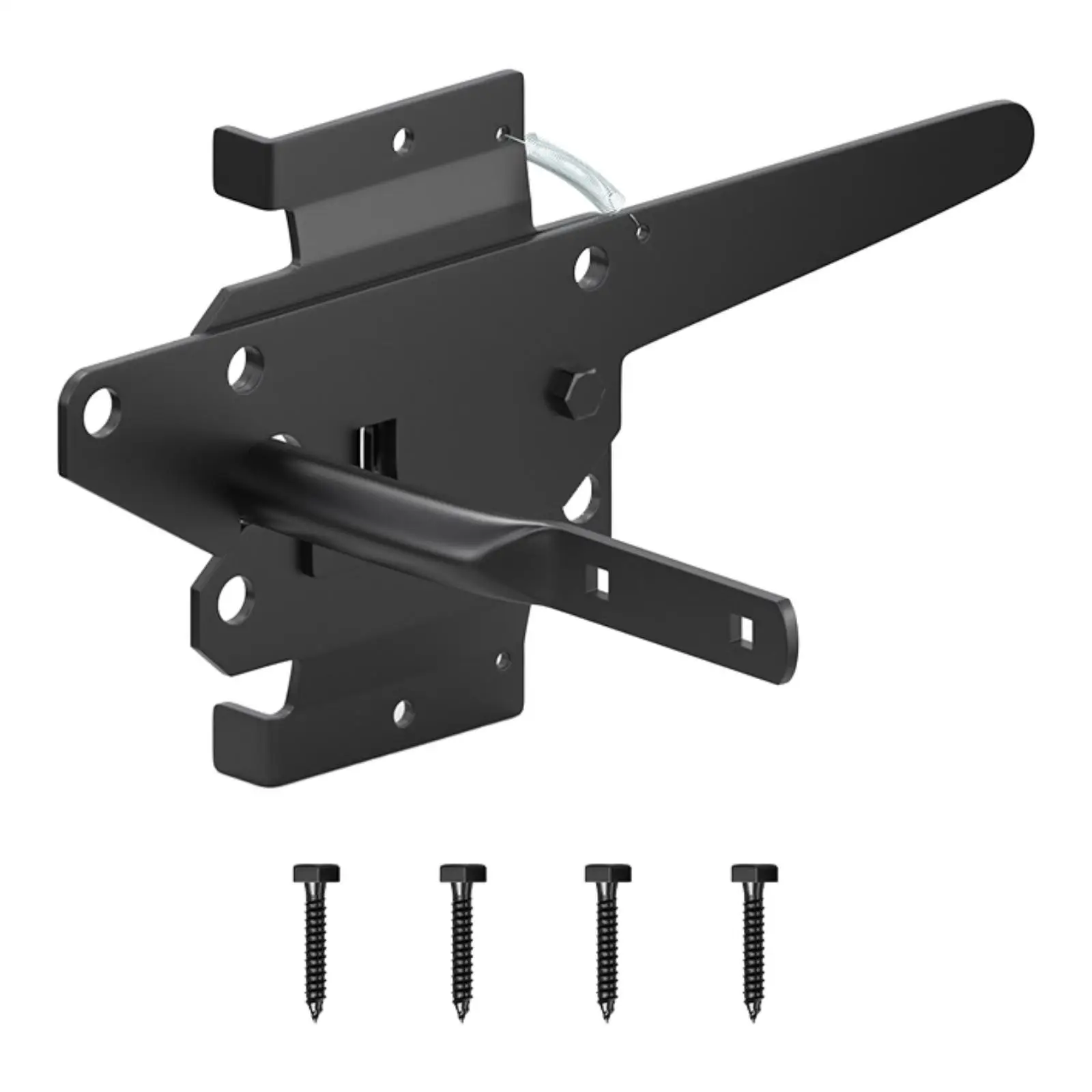 Fence Gate Lock Automatic Gravity Latch Heavy Duty Door Mechanism Garden Yard Outdoor Security for Backyard Porch