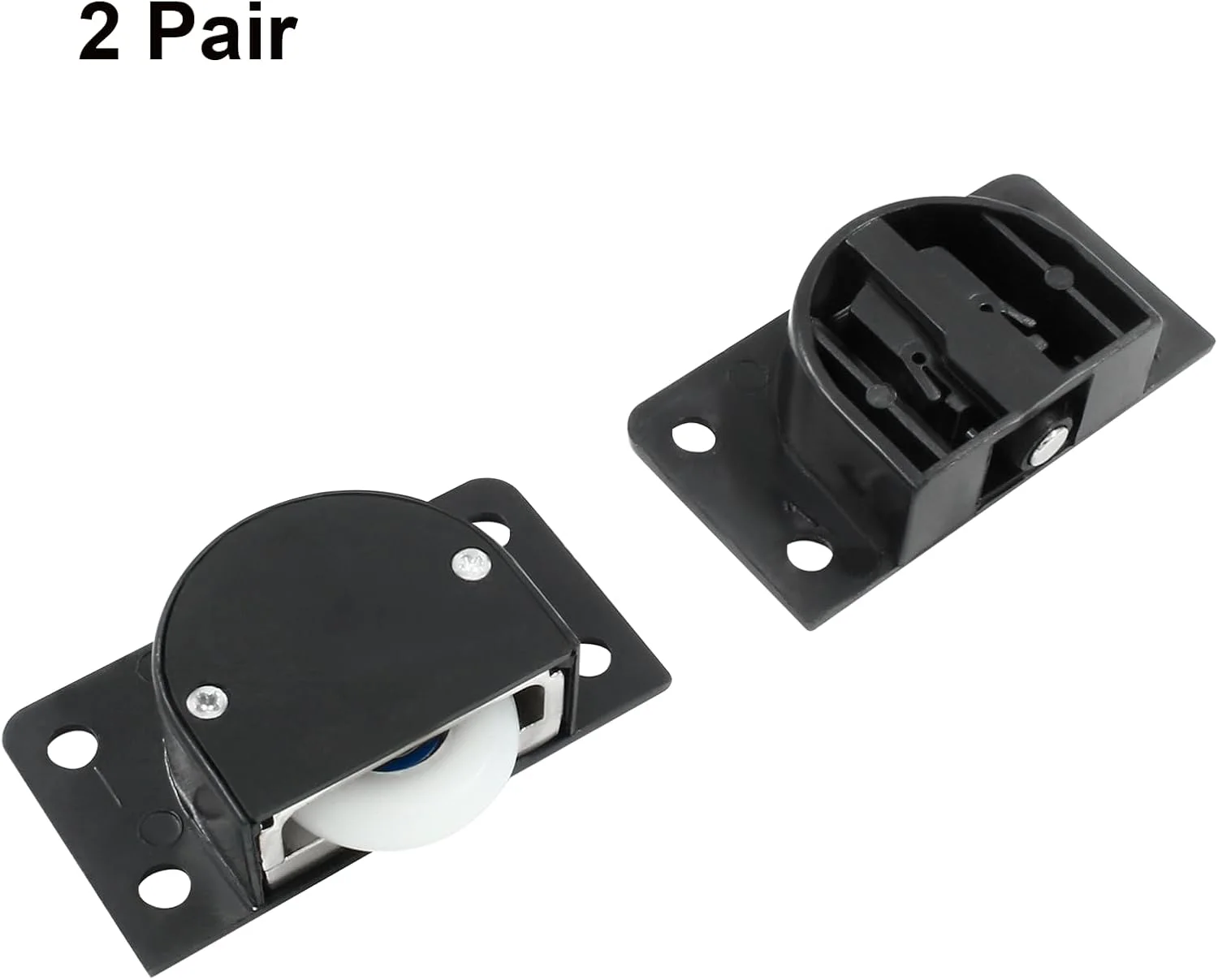 

2 Pcs Wardrobe Pulley Cabinet Door Sliding Wheel Closet Roller Replacement Small Guides Hardware