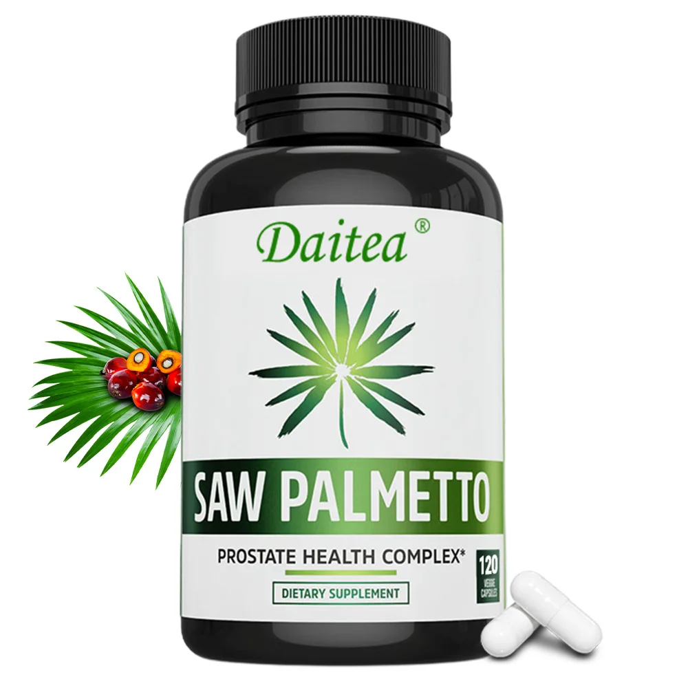

Saw Palmetto, Maximum Strength Saw Palmetto Extract Formulated for Men, Prostate Health Supplement, Non-GMO, 120 Capsules