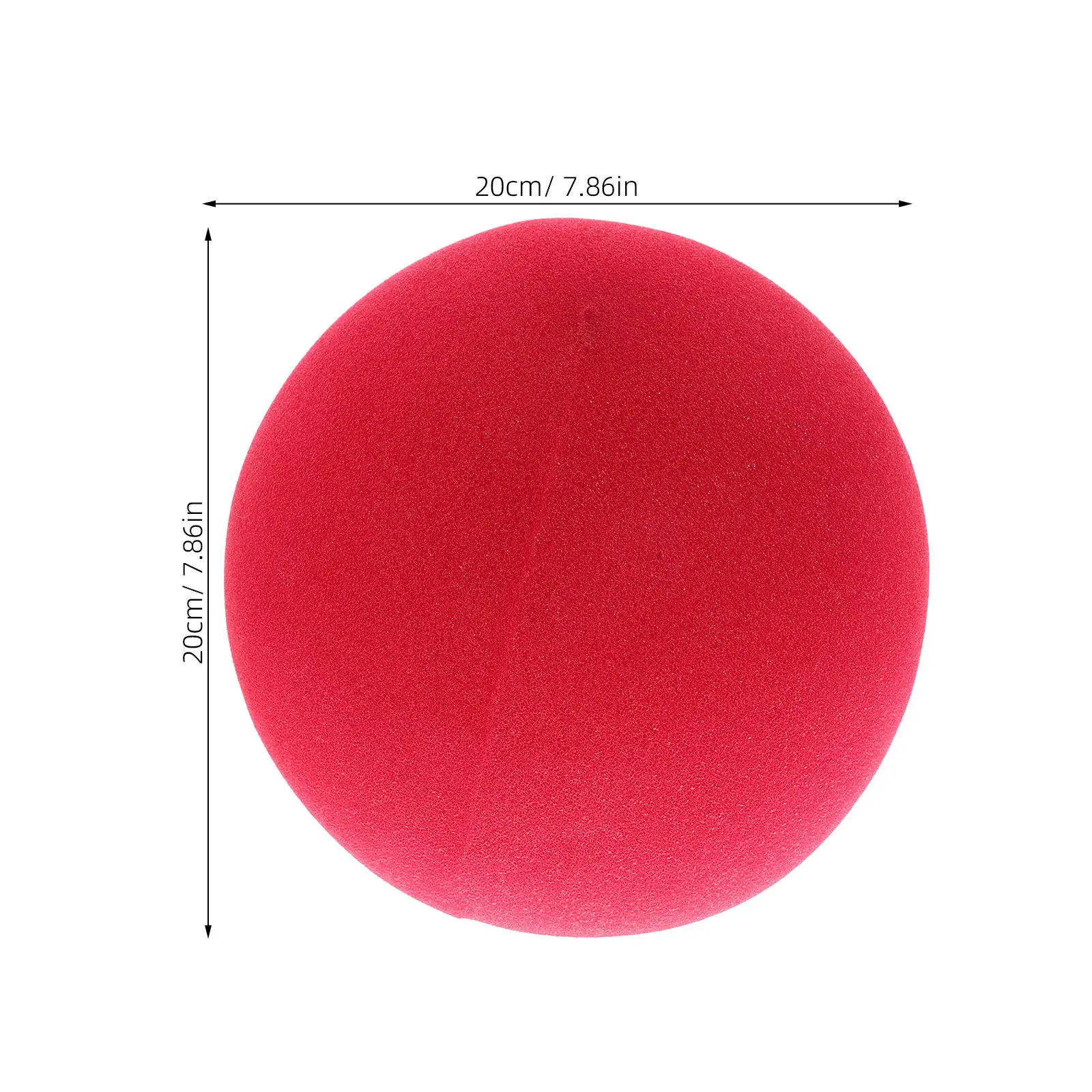 Red Sponge Ball 20 Cm Large Comedy Trick Prop Magician Clown Hand Practice Street Show Party Entertainment Sponge Ball Indoor