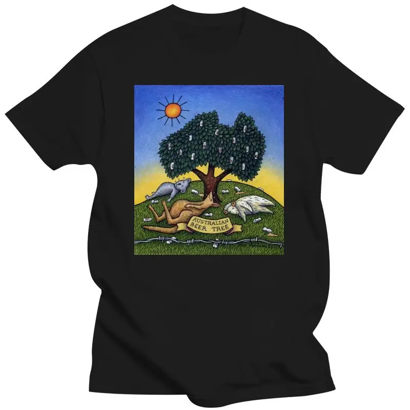 New 2021 Popular Advance Mambo Australian Beer Tree Men'S Black T-Shirt S-3XL