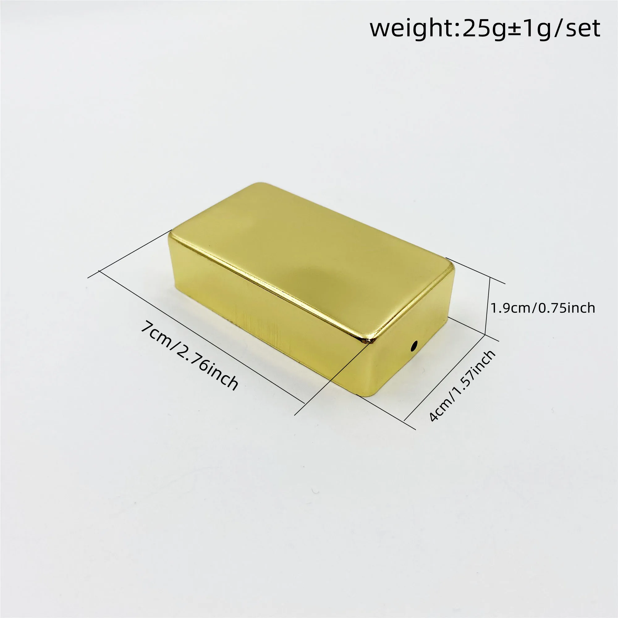 LP Electric Guitar Pickup Cover Closed Brass Shell Double Coil Guitar Pickup Brass Cover Dust-proof Copper Shell Outer Cover