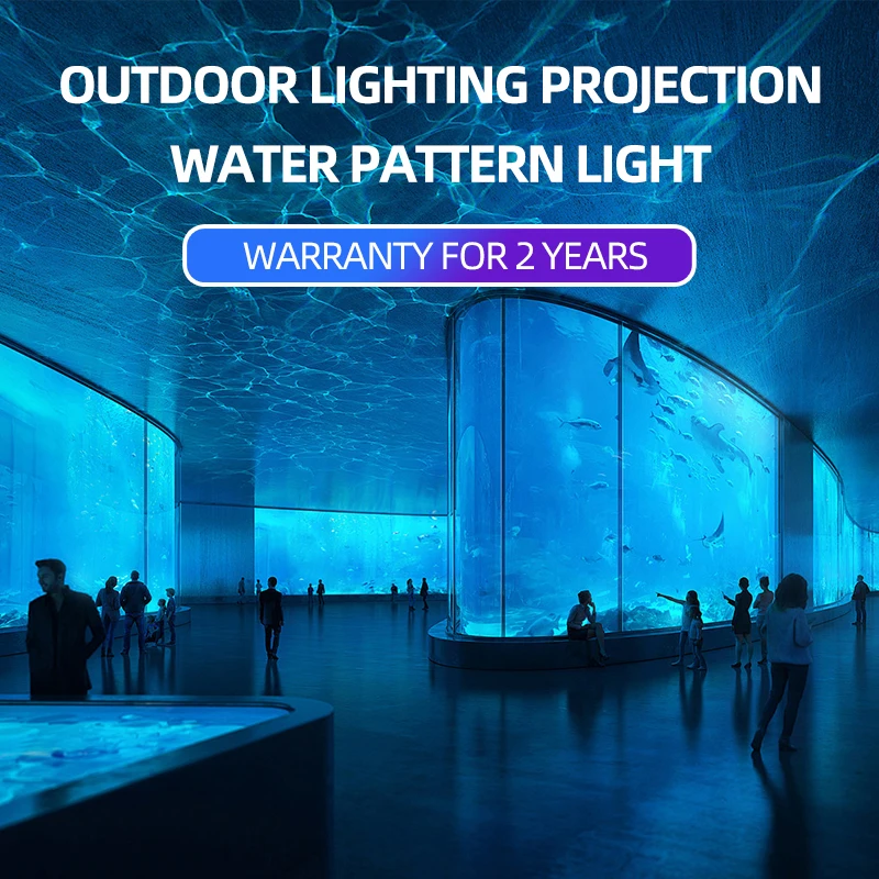 

100w Dynamic Water Pattern Light Led Water Pattern Logo Projection Light Hotel Aquarium Blue Projection Light