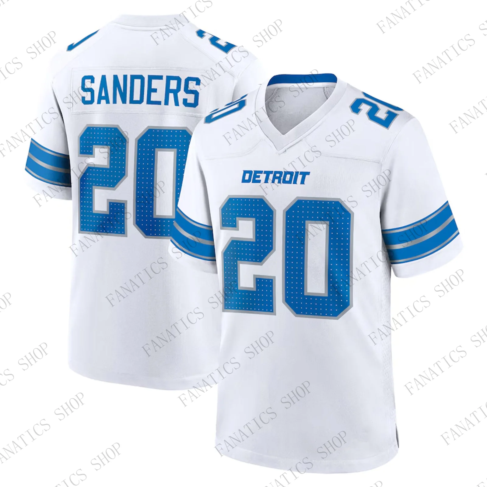 2024 New Arrival Summer Barry Sanders Lions Player Game Rugby Jersey #20 Rugby Jersey Uniform For Adult&Kid