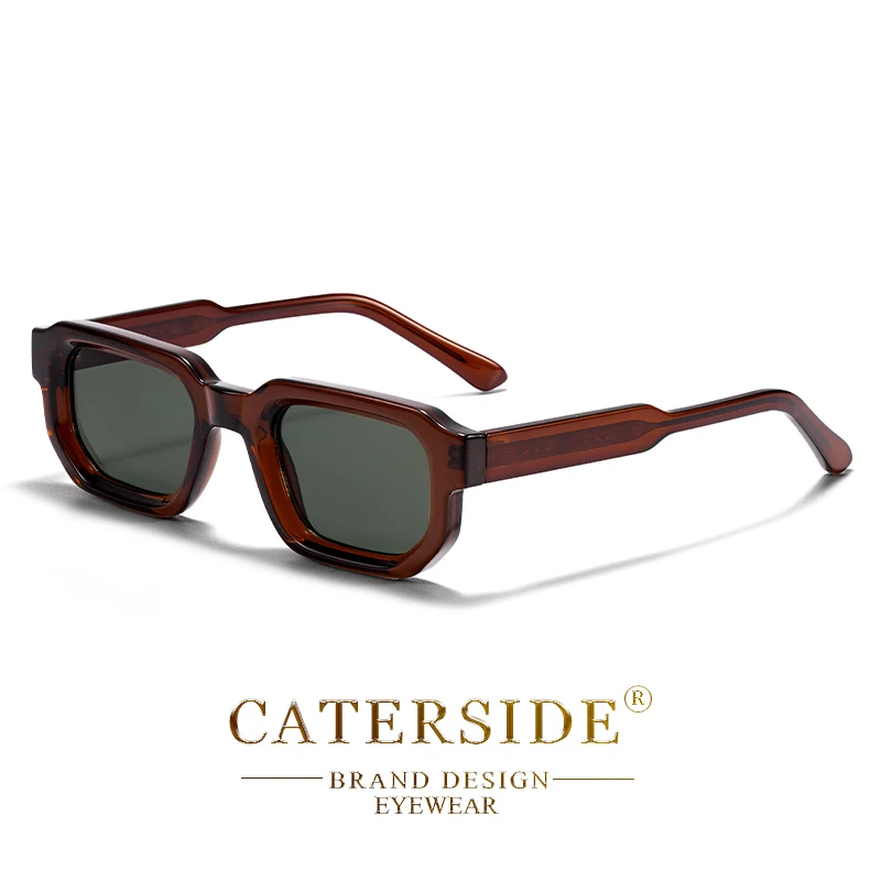 CATERSIDE Neue Vintage-Punk-Sonnenbrille für Herren, kleiner Rahmen, Farbverlaufsgläser, Sonnenbrille für Sommer, Strandparty, ideale Wahl für Geschenke – Detail 14