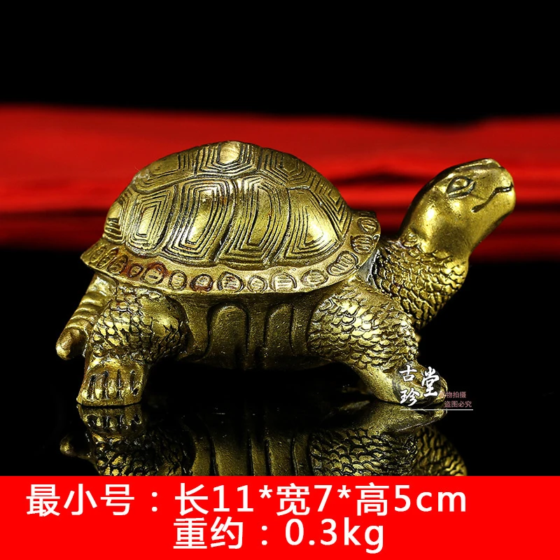 Brass Ornament, Brazilian Turtle In Various Sizes, Metal Decorative Craft Gift For Birthday Celebrations