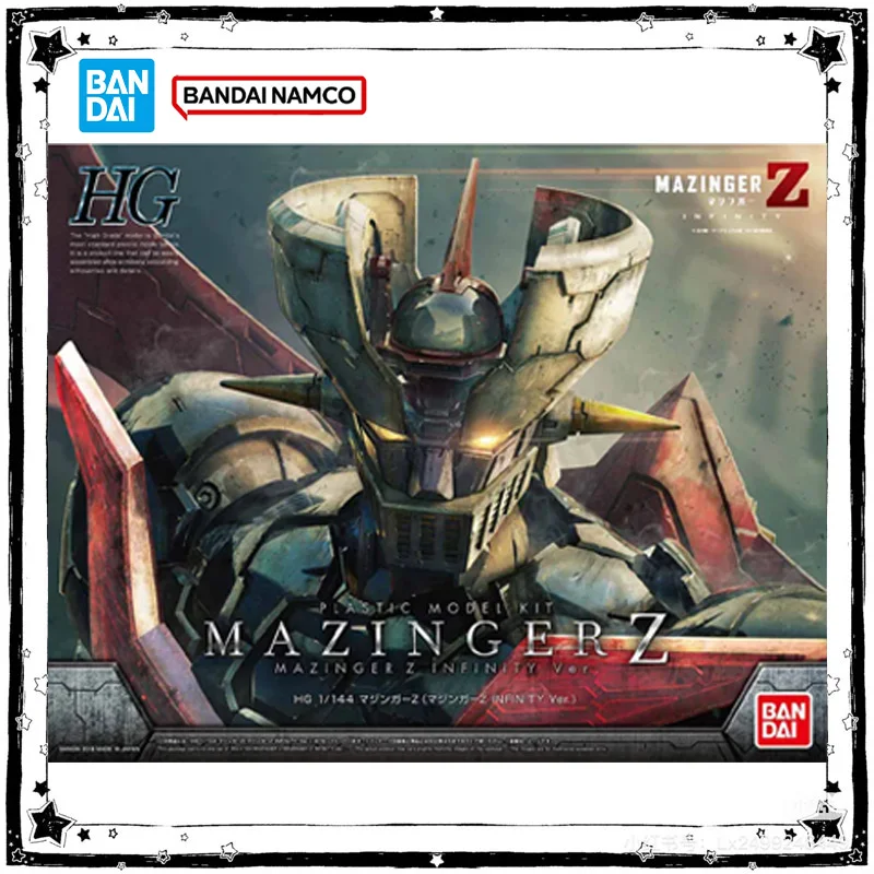 Figura Original de Bandai HG 1/144 Mazinger Z Infinity, Kit de Modelo Mazinger Z, Figuras de Anime de Colección, Juguetes de Acción para Niños, Regalos